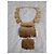 MAX MARA necklace  in hammered metal. - view 2