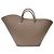 Little Liffner Open Tulip Tote Large in pelle Taupe Marrone