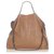 Stella Mc Cartney Stella McCartney Brown Falabella Fold-Over Tote Bag Beige Cloth  ref.302040