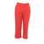 Burberry Cropped trousers Red Cotton  ref.302211