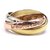Love Cartier 18K 750 Tamaño tricolor del anillo de la trinidad 50 Multicolor Oro blanco  ref.302483
