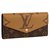 Louis Vuitton LV Sarah wallet new Brown Leather  ref.302622