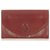 Pochette Cartier in pelle Must de Cartier rossa Rosso Bordò Vitello simile a un vitello  ref.302715