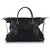 Givenchy Grand sac à main en cuir gaufré Antigona Croco noir Veau façon poulain  ref.302805