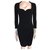 Thierry Mugler Black Long Sleeve Bandage Dress Acetate  ref.302881