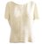 Chanel Camisa de poliéster marfim Branco Cru  ref.302889