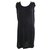 Givenchy Vestido negro con adornos Viscosa Fibra de celulosa  ref.302906