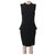 Givenchy Robe moulante noire à basque Polyester  ref.302909