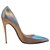 Christian Louboutin So kate 120 Silvery Leather  ref.302978