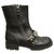 Alexander McQueen p boots 38 Black Leather  ref.303097