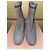 Miu Miu silver glitter leather sock boots Silvery - view 2