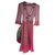 Diane Von Furstenberg DVF silk wrap dress Pink  ref.303109