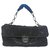 Timeless Bolso de hombro Chanel con solapa Negro Piel de cordero  ref.296812