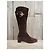 Botas Gucci de ante marrón oscuro Talla 36 - vista 2