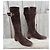 Botas Gucci de ante marrón oscuro Talla 36 - vista 3
