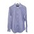 Balenciaga Camisa de manga larga de rayas azules Azul claro Algodón  ref.303529