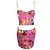 Dolce & Gabbana Top corto a bustier floreale rosa - vista 5