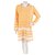 Cecilie Copenhagen Robes Coton Blanc Jaune  ref.303557