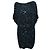 Aidan Mattox Schwarzes Paillettenkleid