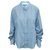 3.1 Phillip Lim Camisa Listras Azuis Azul Algodão  ref.304207