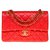 Classique Le très recherché sac chanel Timeless 23 en cuir matelassé rouge, garniture en métal doré  ref.304238