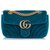 Sac bandoulière en velours Gucci Mini GG Marmont Matelasse bleu Métal Tissu  ref.304270
