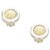Burberry Gold Logo Clip-on Earrings Silvery Golden Metal  ref.304390