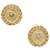 Dior Gold Logo Clip-On Earrings Golden Metal  ref.304493