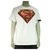 Philipp Plein & DC Comics White Superman Short Sleeve T-Shirt Top - Size 3XL Cotton  ref.304788