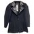 Chanel Jackets Black Navy blue Leather Tweed  ref.304887