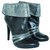 Diesel Rockpool Black Heel Boots Leather  ref.304905