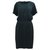 Dkny Black short sleeve dress Silk  ref.304937