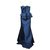 Badgley Mischka Marineblaues trägerloses Kleid Polyester  ref.304949