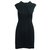 Calvin Klein Classic Black Dress with Pleats around Neckline Rayon Cellulose fibre  ref.304952