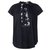Sacai Lace Up Embroidery Detail Flowy Top Black Cotton  ref.305527