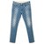 Stella Mc Cartney Jeans Skinny Leg Star Mid-Rise Algodão  ref.305538