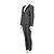 The Kooples Abito in pelle con revers a scacchi - vista 4