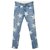Stella Mc Cartney Jeans Bordados Mid-Rise Algodão  ref.305605