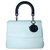 Bolso pequeño blanco con solapa y asa superior Be Dior  ref.305632