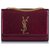 Yves Saint Laurent Bolsa de couro envernizado Kate YSL pequena vermelha Vermelho Bordeaux  ref.305752