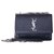 SAINT LAURENT YSL Sunset Small bag Black Leather  ref.305907