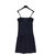 Chanel BLACK NAVY TOP SKIRT FR38/40 Coton Noir Bleu Marine  ref.306025