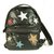 Stella Mc Cartney Stella McCartney All Over Multicolor Go Glitter Stars Falabella Black Backpack  ref.306148