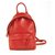 Givenchy Mochila nano con placa del logo en piel de becerro lisa roja en perfecto estado Cuero  ref.306154