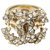 Chanel Silver CC Rhinestone Ring Silvery Metal  ref.306260