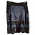 Louis Vuitton Skirts Black Blue Silk  ref.306405