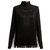 Givenchy AW18 Top de seda con flecos negro  ref.306580
