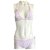 Costume da bagno bikini Dior con monogramma rosa Bianco Cotone  ref.306663