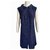 Chanel Kleider Blau Baumwolle  ref.306720