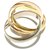 Love Cartier Trinity Golden Gelbes Gold  ref.306904